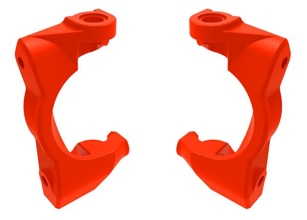 Traxxas Caster blocks (c-hubs), left & right (red)