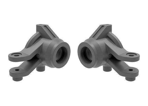 Traxxas Steering blocks, left & right (gray) - Click Image to Close