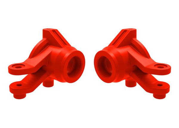 Traxxas Steering blocks, left & right (red)