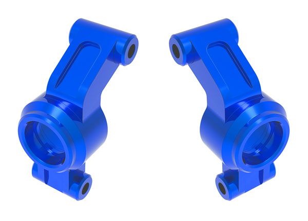 Traxxas Carriers, stub axle, aluminum (blue) (left & right) - Click Image to Close