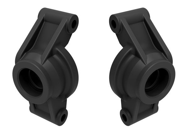 Traxxas Carriers, stub axle (black) (rear) (left & right)