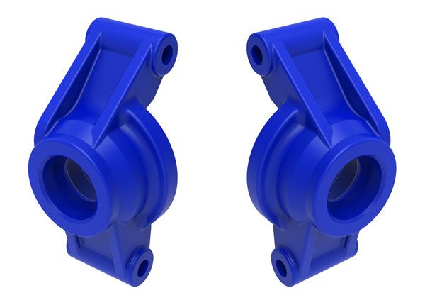 Traxxas Carriers, stub axle (blue) (rear) (left & right) - Click Image to Close