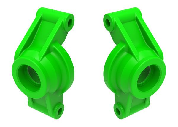 Traxxas Carriers, stub axle (green) (rear) (left & right) - Click Image to Close