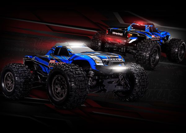 Traxxas LED light kit, Mini Maxx, complete (includes front & rear bumpers with LED lights, roof skid plate with LED lights, 3-volt accessory power supply, and power tap connector (with cable) (fits #10711 body)