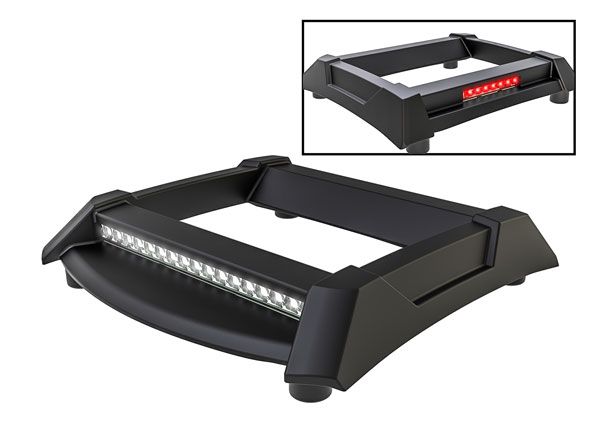 Traxxas Skid plate, roof (with LED lights) (fits #10711 body) - Click Image to Close