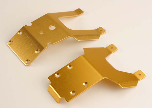 Traxxas Skidplates, T6 Aluminum (Front & Rear)