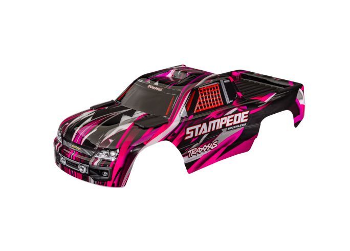 Traxxas Body Stampede Pink Clipless