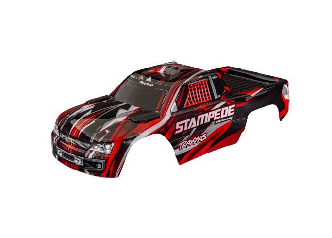 Traxxas Body Stampede Red Clipless