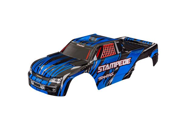 Traxxas Body, Stampede, blue (painted, for clipless mounting)