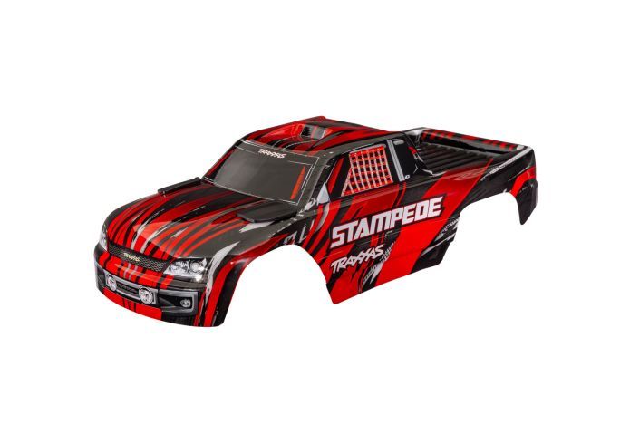 Traxxas Body Stampede Red Clipless