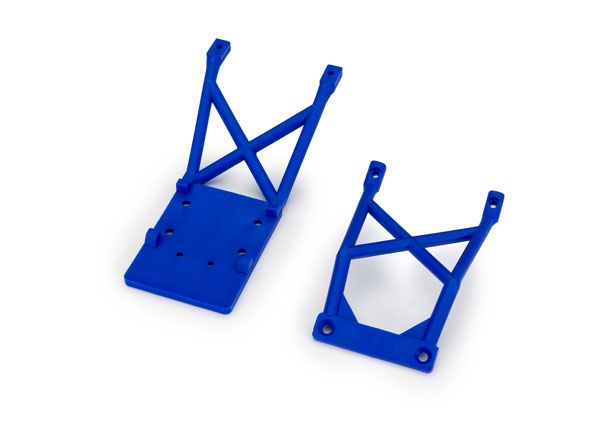 Traxxas Skid Plates Front and Rear Blue - Click Image to Close