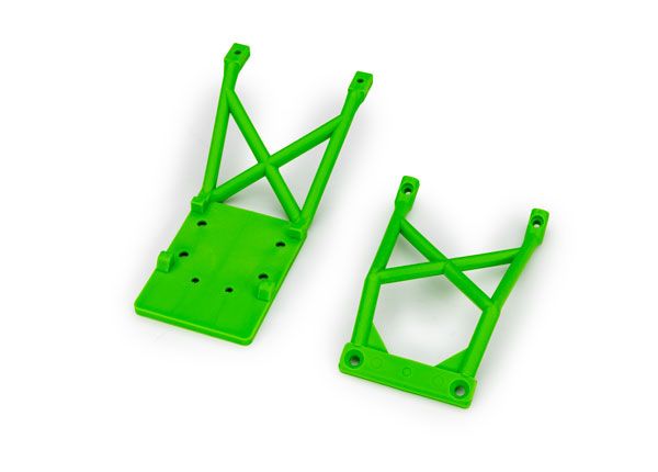 Traxxas Skid Plates Front and Rear Green - Click Image to Close