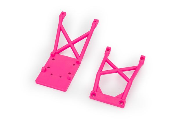 Traxxas Skid Plates Front and Rear Pink