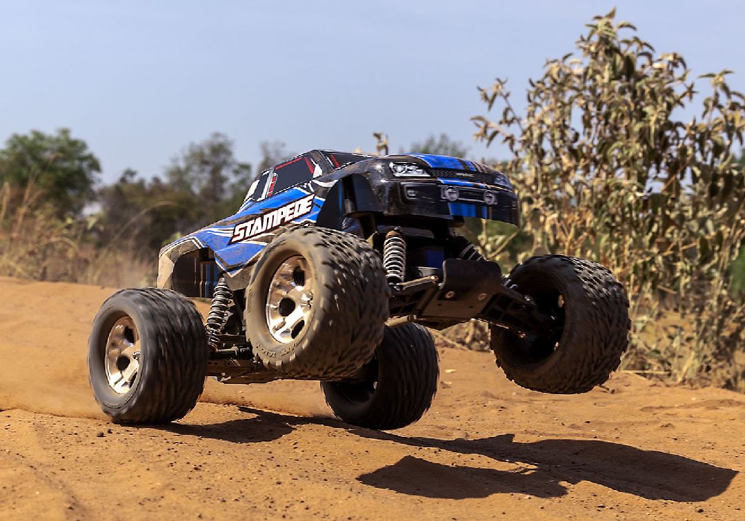 Traxxas Stampede 1/10 Monster Truck Extreme Heavy Duty - Blue - Click Image to Close