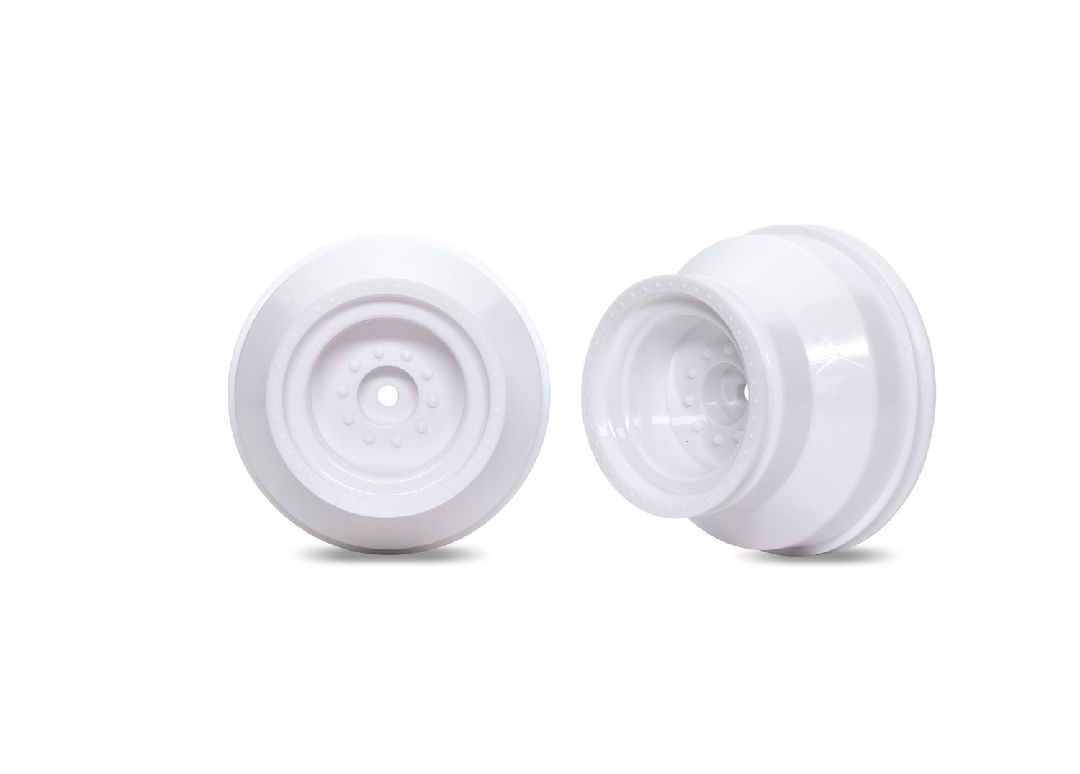 Traxxas Wheels, white, dual profile (2.0