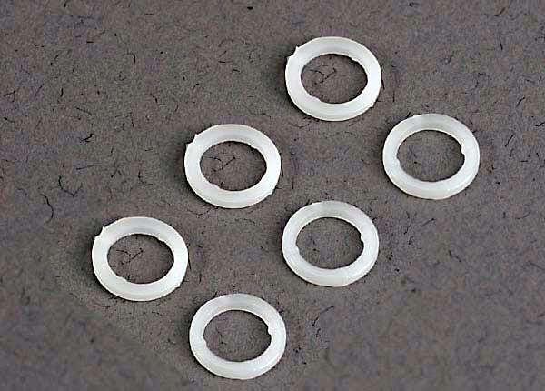 Traxxas Plastic Washers (White) (6)