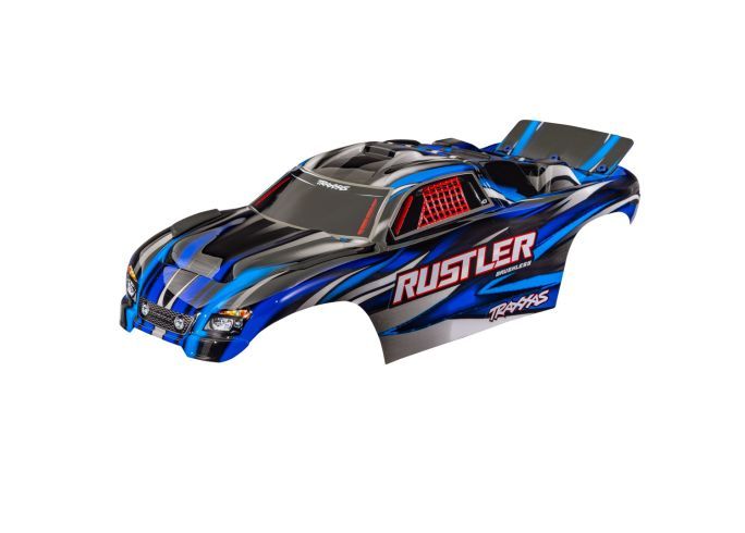 Traxxas Body Rustler Blue Clipless