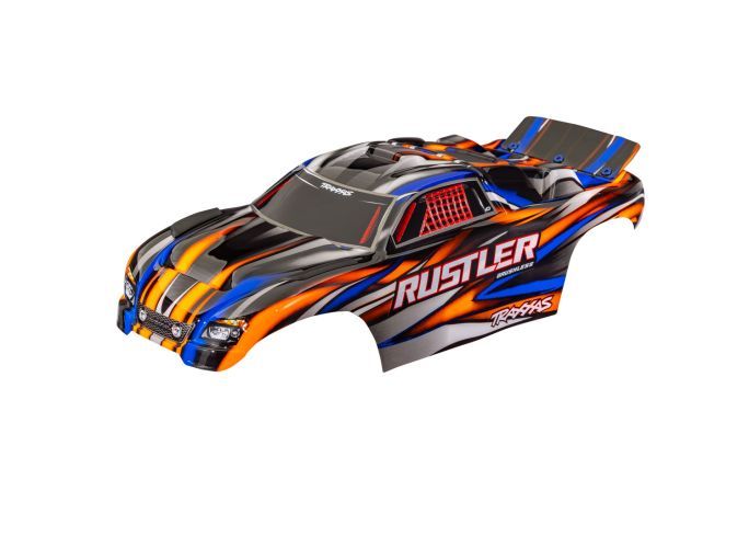 Traxxas Body Rustler Orng Clipless