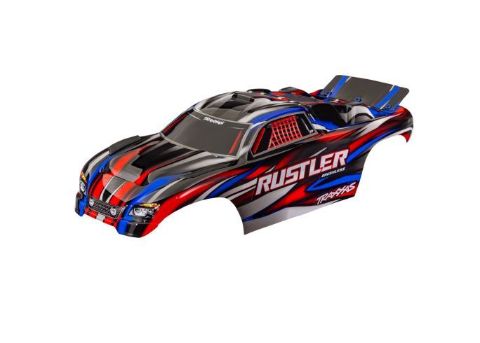 Traxxas Body Rustler Red Clipless