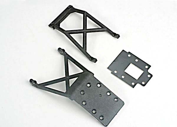 Traxxas Front & Rear Skid Plates With Transmission Spacer