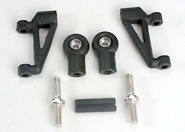 Traxxas Control Arms, Upper (2)/ Upper Rod Ends (With Ball Joints Installed) (2)/ 4x20mm Set (Grub) Screws (2)