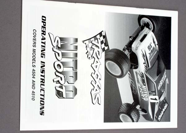 Traxxas Owner's Manual, Nitro Sport