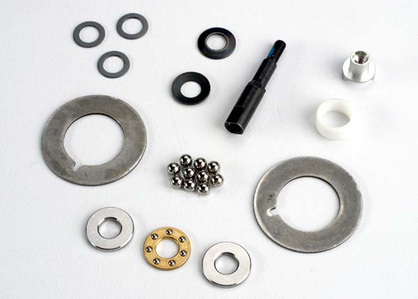 Traxxas Rebuild Kit-differential shaft/adjusting nut/rings(2)/balls(10/PTFE-coated bushing/thrust bearing/thrust washers (2)/spr