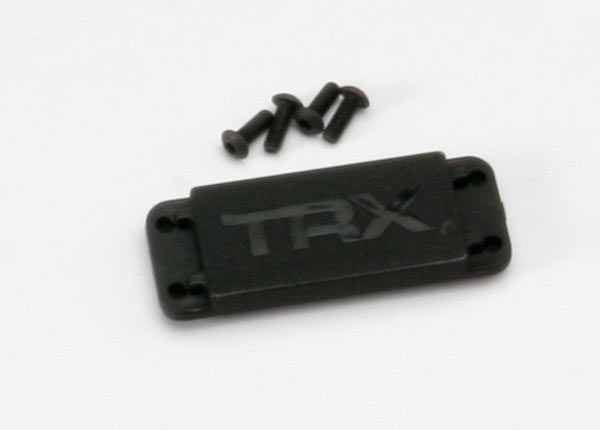 Traxxas Cover Plate, Steering Servo/ 3x8 Bcs (4)