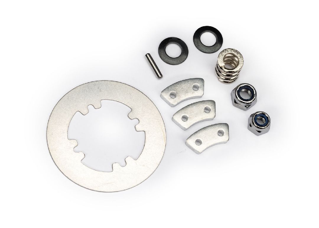 Traxxas Rebuild kit (heavy duty),slipper clutch (steel disc/ aluminum friction pads (3)/ spring (1)/ 2x9.8mm pin/ 5x8mm MW/ 5.0mm NL (1)/ 4.0mm NL (1))