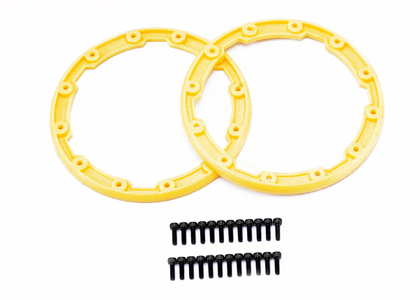 Traxxas Beadlock Style Sidewall Protector w/Hardware (Yellow) (2)