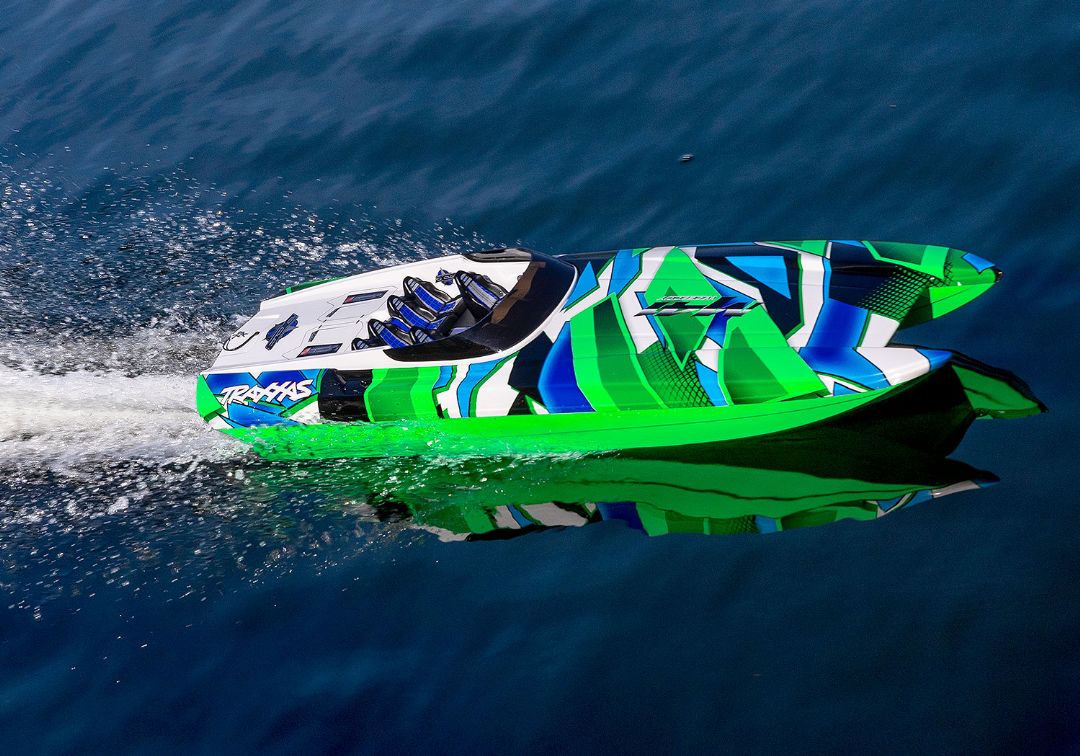 Traxxas DCB M41 Widebody 40" Catamaran GreenR w/ Trailer