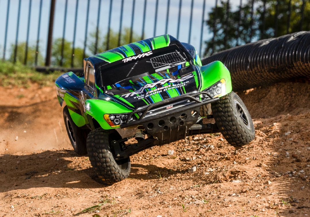 Traxxas Slash 1/10 Brushless 2WD Short Course Truck RTR - Green - Click Image to Close