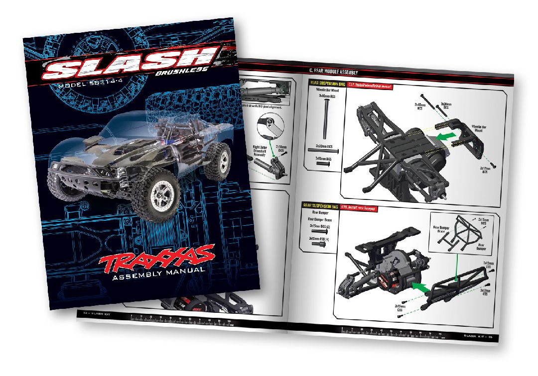 Traxxas 1/10 Slash BL-2S HD Clipless Unassembled Kit