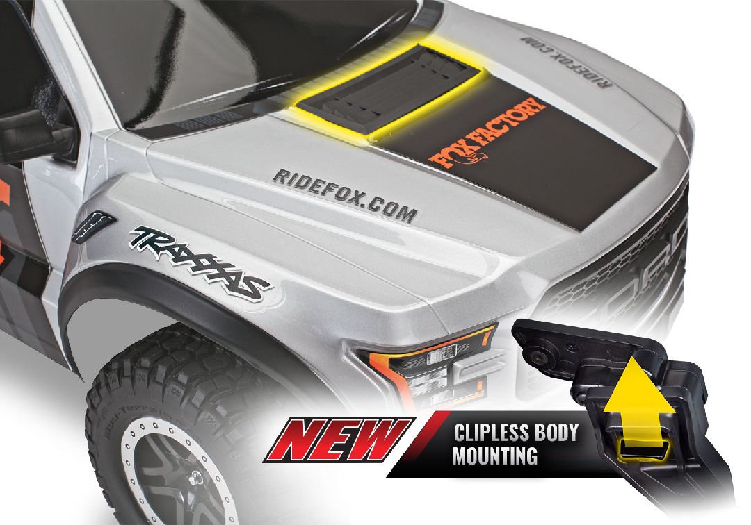 Traxxas 1/10 F150 Raptor BL-2S HD Clipless - Fox