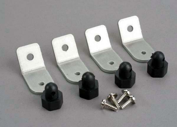 Traxxas Body Posts/ Aluminum Mounting Brackets/ 3x8 St (8)