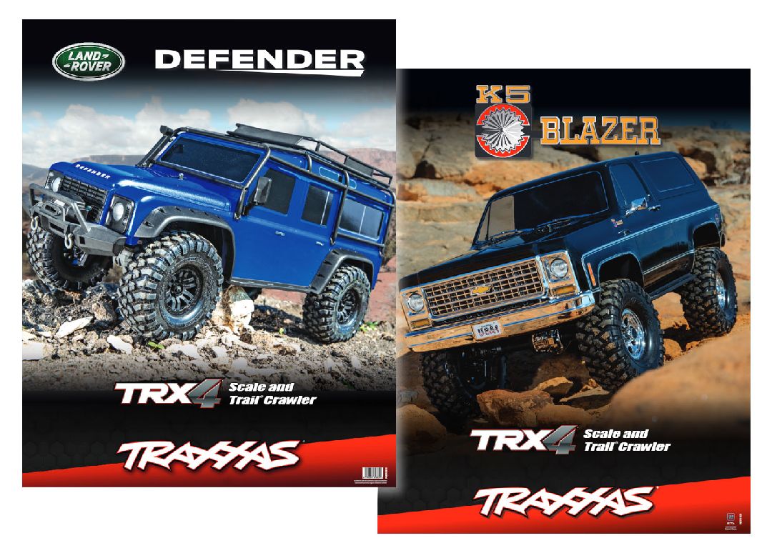 Traxxas Ceiling Hanger Blue Defender/Black Blazer