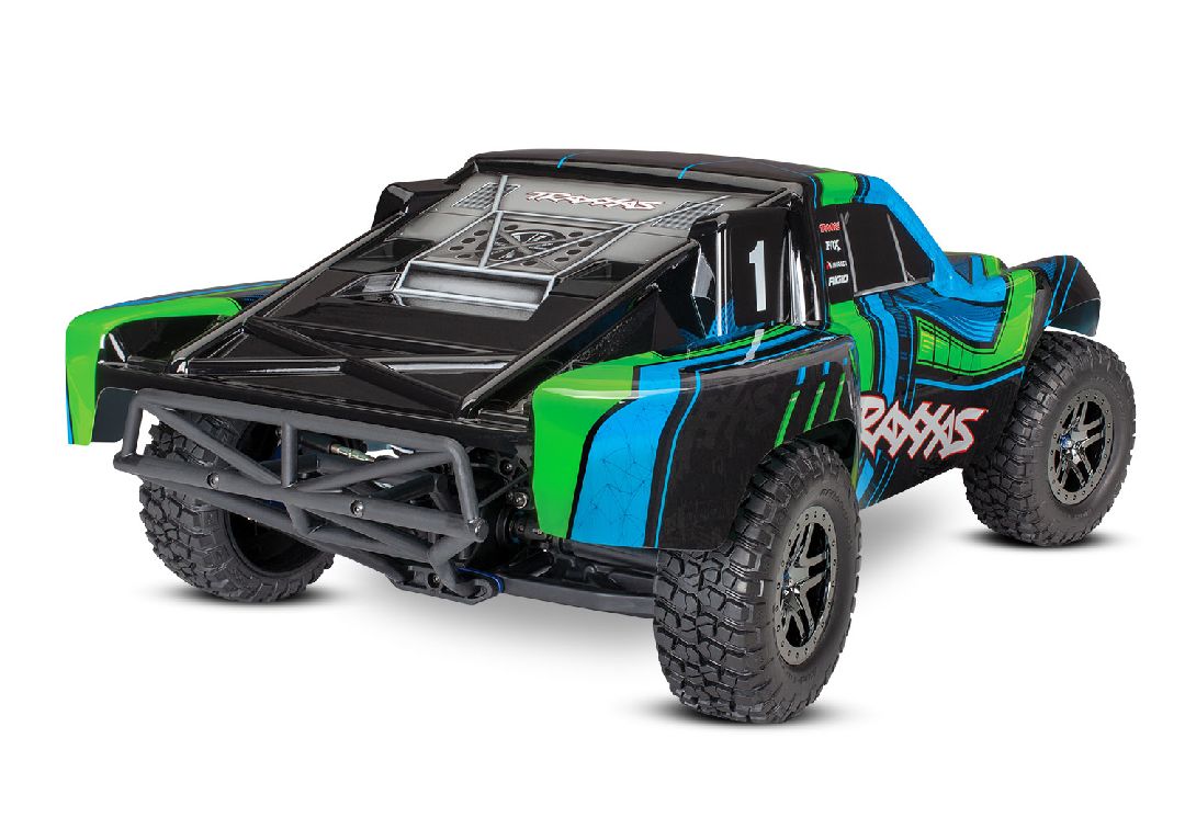 Traxxas Slash 4X4 Ultimate (Green): 1/10 4WD Short Course Truck - Click Image to Close
