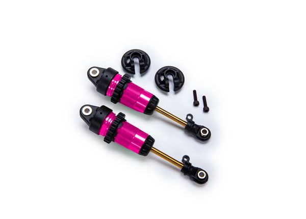 Traxxas Shocks, GTR long pink-anodized fully assembled (2)