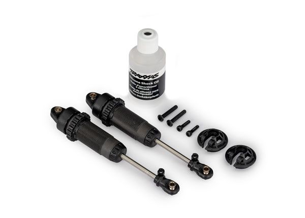 Traxxas Shocks, GTR xx-long (gray) (assembled) (2) (without springs)