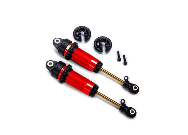 Traxxas Shocks, GTR xx-long red-anodized fully assembled (2)