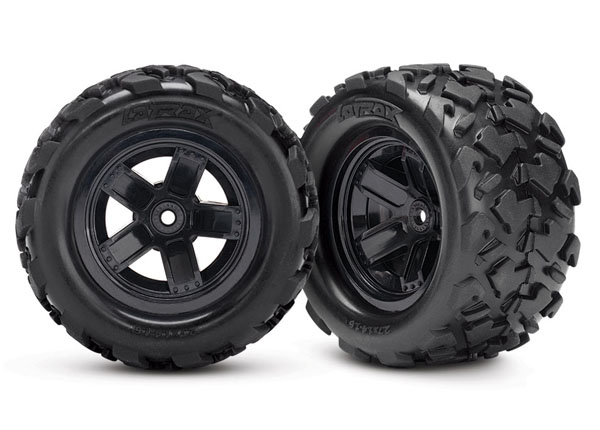 Traxxas LaTrax Assembled Teton 5-Spoke Wheels & Tires (2)