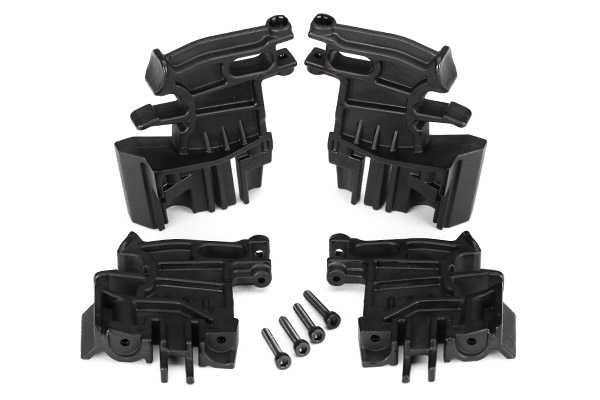 Traxxas Battery hold-down mounts, left (2)/ right (2)/ 3x18mm CS - Click Image to Close