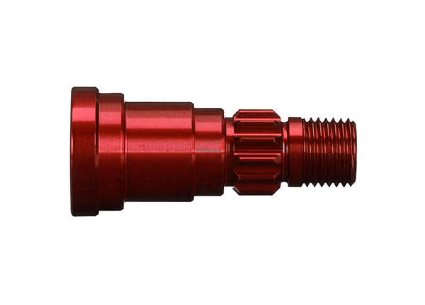 Traxxas Stub axle, aluminum (red-anodized) (1)