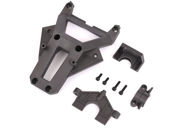 Traxxas Servo Mount/ Bulkhead Cover/ Chassis Brace/ Steering Cover /3X12mm CS (2)