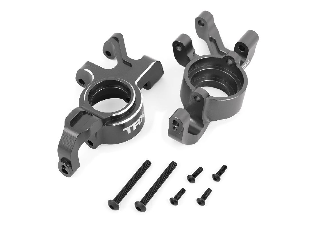 Traxxas Steering Blocks 6061-T6 Aluminum (Gray-Anodized) Left & Right