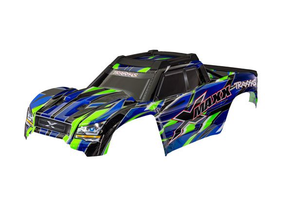 Traxxas Body, X-Maxx, green (painted, decals applied)