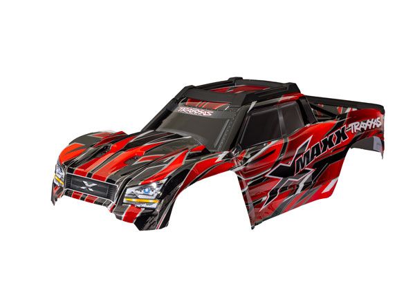 Traxxas Body, X-Maxx, red (painted, decals applied)