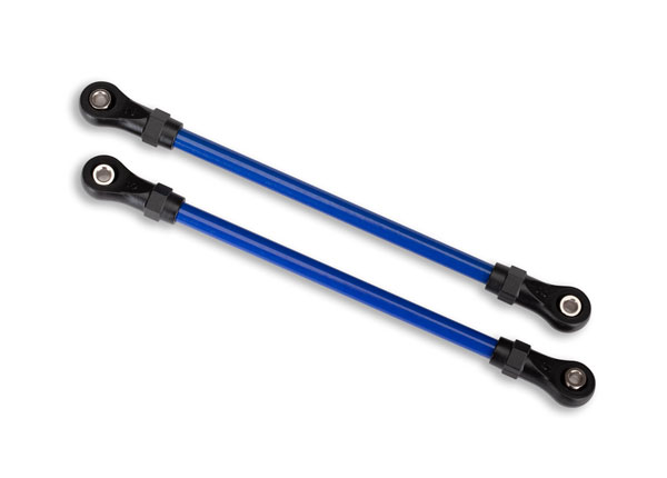 Traxxas Suspension links, front lower, blue (2) (5x104mm, powder coated steel) (assembled with hollow balls) (for use with #8140X TRX-4 Long Arm Lift Kit)