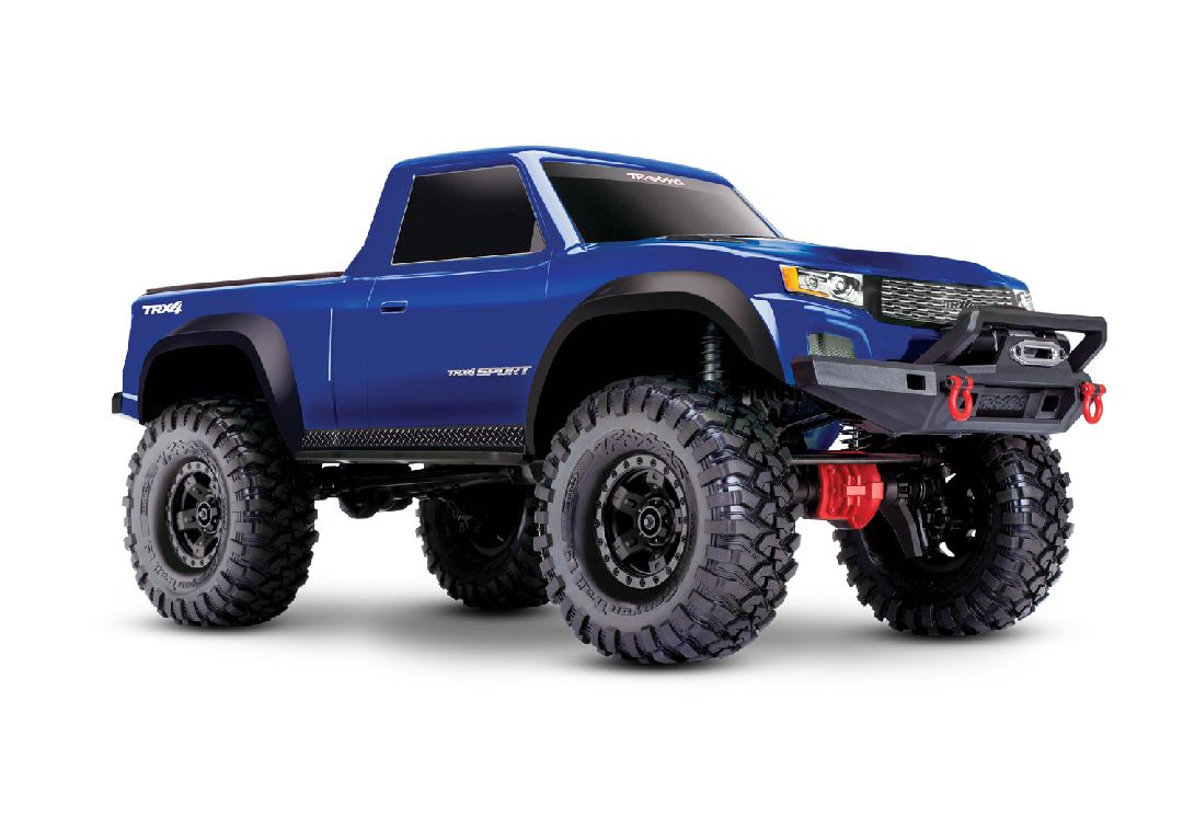 Traxxas TRX-4 Sport, clipless body, battery or charger - Blue