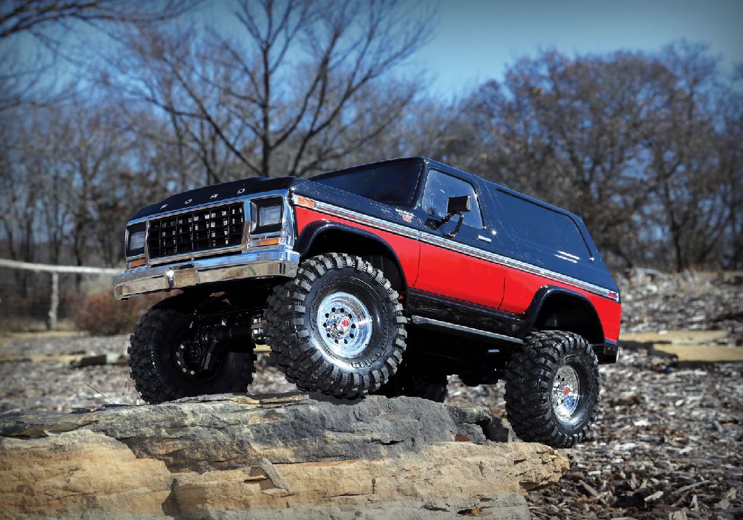 Traxxas TRX-4 1979 Ford Bronco Clipless Body - Red